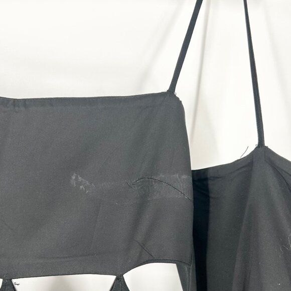 David Koma Black Triangle Cutout Sleeveless Mini Dress - Picture 10 of 10